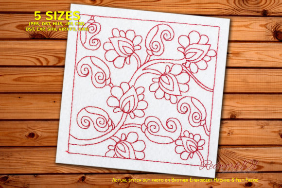 Abstract Flower Pattern Review