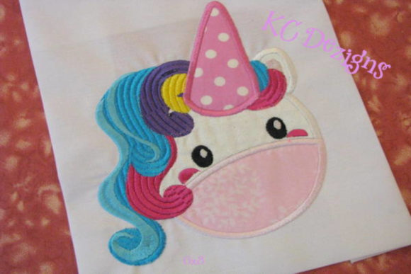 Cute Unicorn Face Mask Applique