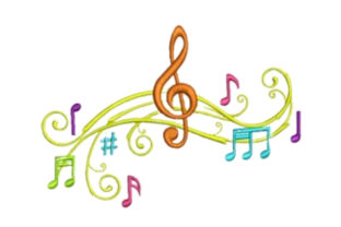Review: Musical Chord Embroidery Design