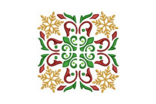 Snowflake Quilt Block Embroidery