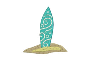Surfboard in Sand Embroidery Review