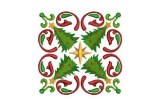 Tree Quilt Block Embroidery